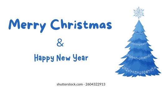 Bright Christmas and New Year design holiday frame. Vector illustration