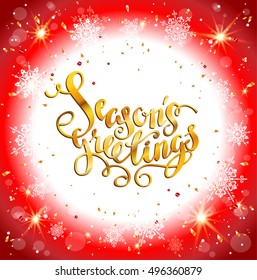 Bright Christmas red greeting