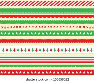 Bright Christmas Ribbon Vector