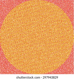 Bright circle embroidery vector textile texture. Background texture for banner, card, poster, identity,web design.