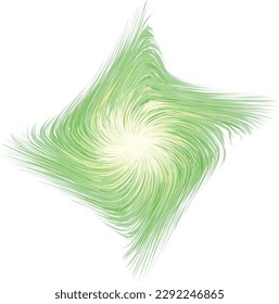 Bright circle fantasy midpoint feather drawing shape design. Big fuzzy magic sphere form effect in modern artist cartoon creative line style. Lime color motley power boom ball symbol on fond for text