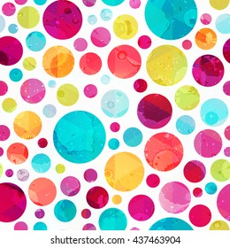 Bright Circle Seamless Pattern