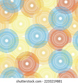 Bright circle seamless pattern. seamless dots modern pattern. 
