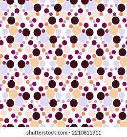 Bright circle seamless vector pattern