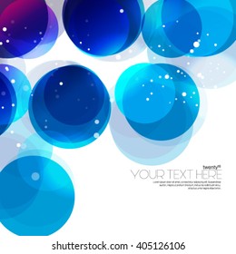 Bright Circles in Multi-Colored Galaxy Effect Design/Layout Background