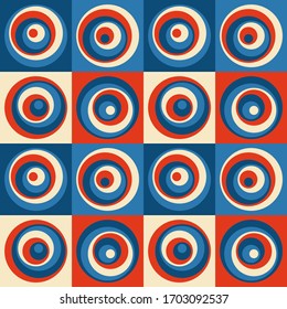 Bright circles pattern with 3D effect