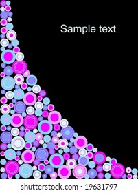 Bright circles. Presentation or brochure background