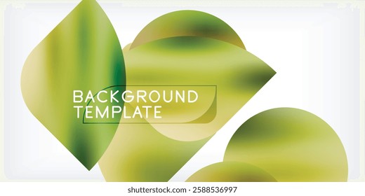 Bright circles with shadows abstract background
