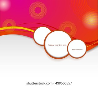 Bright circles with smooth lines