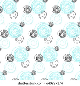 Bright circular geometric abstract retro pattern