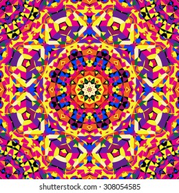 bright circular kaleidoscope pattern. vector illustration - eps 8