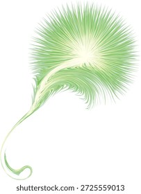 Diseño de arte de forma de llama de onda de dibujo de punto medio blanco circular brillante. Forma de esfera láser mágica difusa en estilo de línea de piel creativa moderna. Símbolo de la bola del boom del sol del poder del color de la cal en el espacio oscuro de la noche para el texto
