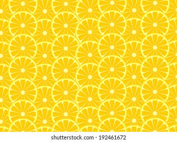 Bright citrus background made of lemon slices