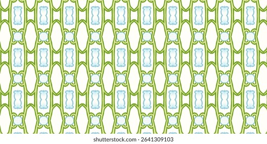 Bright and clean green-blue seamless pattern with retro style, great for digital wallpaper, creative backgrounds, and stylish product prints.
