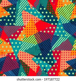 bright cloth seamless pattern with grunge effect