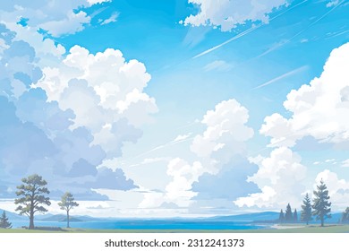 Hellbewölkter blauer Himmelshintergrund