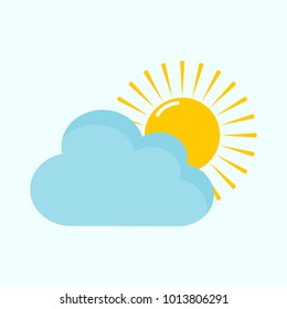 Bright Cloudy Day Light Vector Illustration Graphic Design