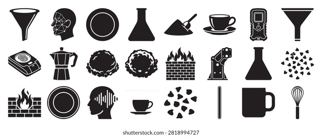 Bright coffee cup and brewing elements with warm colors and contemporary shapes ideal for cafe branding and beverage visuals