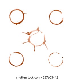 Bright coffee stains for your design