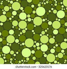 bright cold colors green, olive, lime. Colorful circles of different sizes suitable for wall stickers, abstract solution