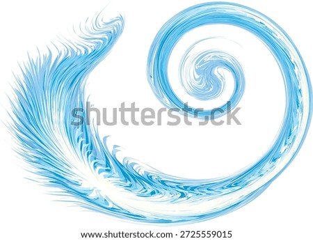 Bright cold cyan circular midpoint shape mystic art design. Sacred magic soul disc sphere form in modern creative tech line style. Navy aqua color motley power blast ball symbol on dark fond for text