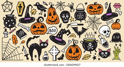 Bright collection Halloween sticker