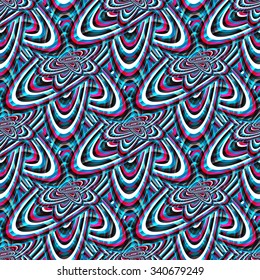 bright color abstract geometric seamless background vector illustration