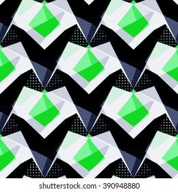 bright color abstract geometric seamless pattern