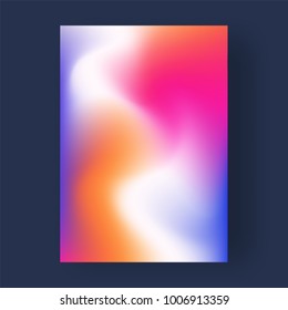 Bright color abstract pattern background, gradient texture for minimal dynamic cover design.