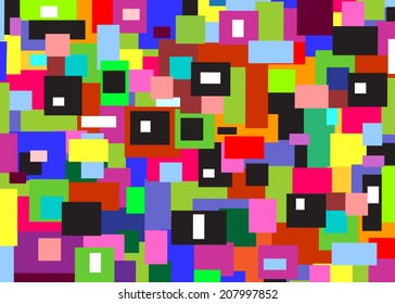  Bright color abstract pattern, modern style