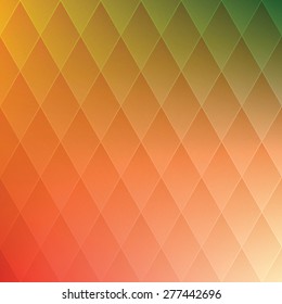 Bright color background blur. Rhombus, straight lines, cell pattern.