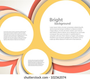 Bright color background with design and circles