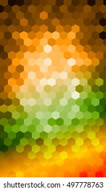 bright color background. hexagon pattern for disco illustration. vector