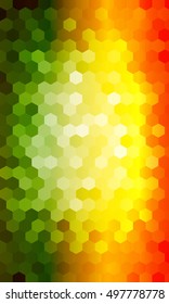 bright color background. hexagon pattern for disco illustration. vector