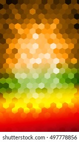 bright color background. hexagon pattern for disco illustration. vector