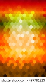 bright color background. hexagon pattern for disco illustration. vector