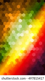 bright color background. hexagon pattern for disco illustration. vector