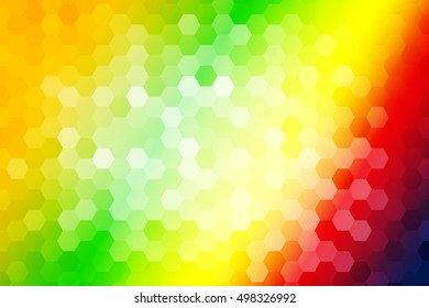 bright color background. hexagon pattern illustration. vector