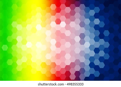 bright color background. hexagon pattern illustration. vector