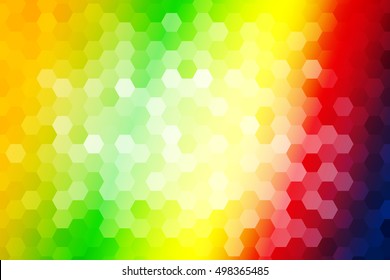 bright color background. hexagon pattern illustration. vector
