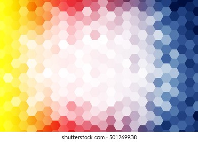 bright color background. hexagon pattern illustration. vector illustration. for design
