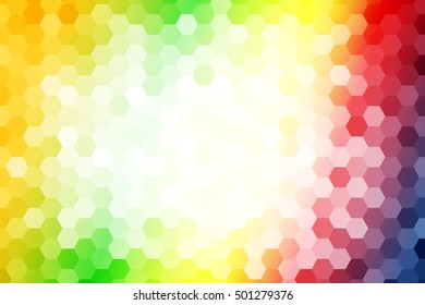 bright color background. hexagon pattern illustration. vector illustration. for design