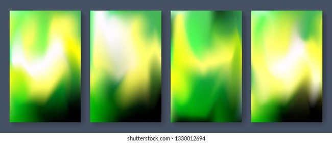 Bright color background with mesh gradient texture for brochure, leaflet, flyer, cover, catalog. Blue, pink, yellow, green placard poster template. Vector illustration.