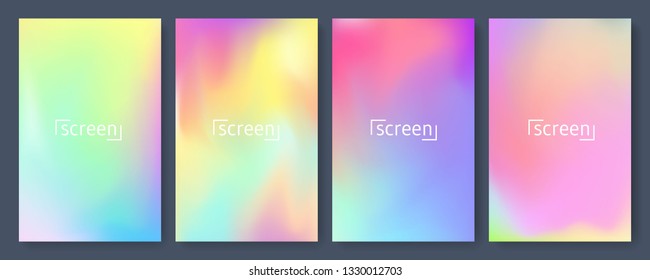 Fondo de color claro con textura de degradado de malla para folleto, folleto, volante, portada, catálogo. Plantilla de afiches de pancartas azules, rosas, amarillas y verdes. Ilustración vectorial.
