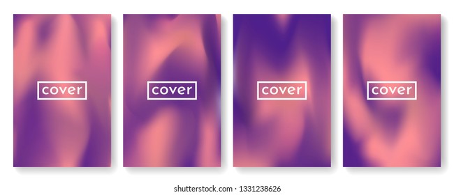 Bright color background with mesh gradient texture for brochure, leaflet, flyer, cover, catalog. Blue, pink, yellow, green placard poster template. Vector illustration.