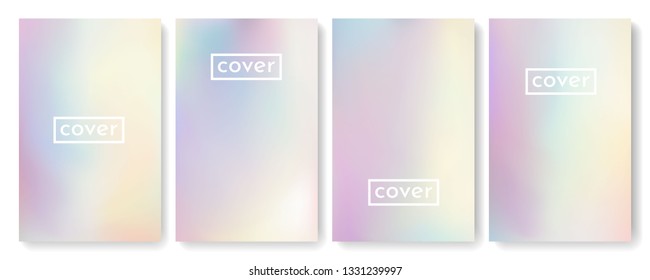 Bright color background with mesh gradient texture for brochure, leaflet, flyer, cover, catalog. Blue, pink, yellow, green placard poster template. Vector illustration.