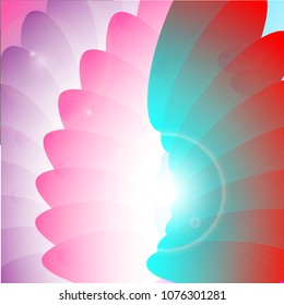 bright color background with oval