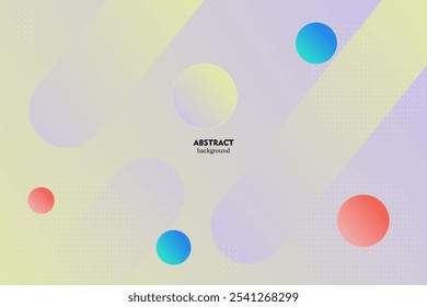 Bright color background with simple abstract curved rectangle pattern with overlapping shadows. Colorful modern design with simple pattern. Eps10