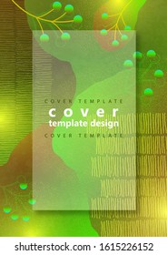 Bright color background. Wavy shapes, abstract flowers, many drawn lines. Design template for banners, flyers or posters. Vector illustration.
