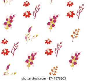 Bright color beautiful background. Tileable images from  wild herbs and  forest herbs. Summer theme pattern.